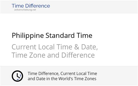 pst to philippines time